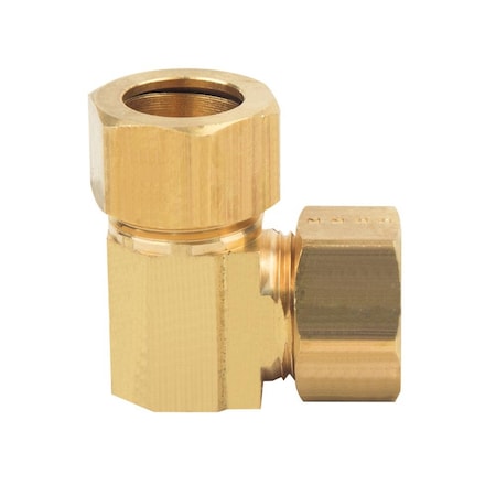 Thrifco Plumbing No. 65-C 5/8 Inch Lead-Free Brass Compression 90 Elbow 4401073